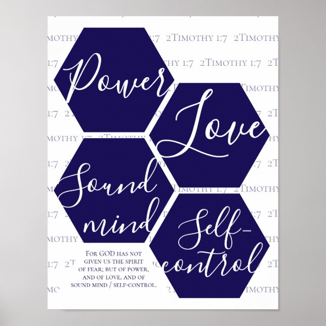 Poster Roteiro Moderno AMOR PODER MENTE SÃ Cristão  (Frente)