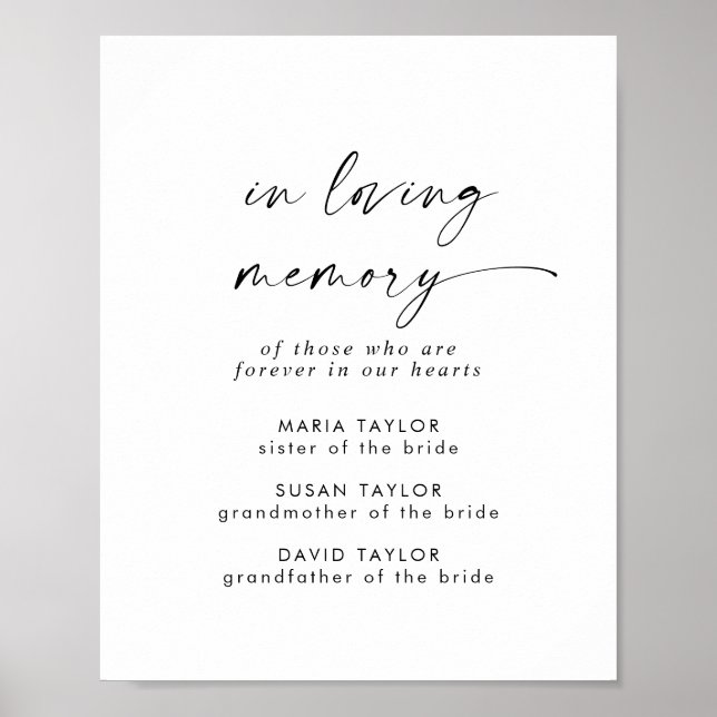 Poster Roteiro Moderno Em Memória Amorosa Casamento Memor (Frente)