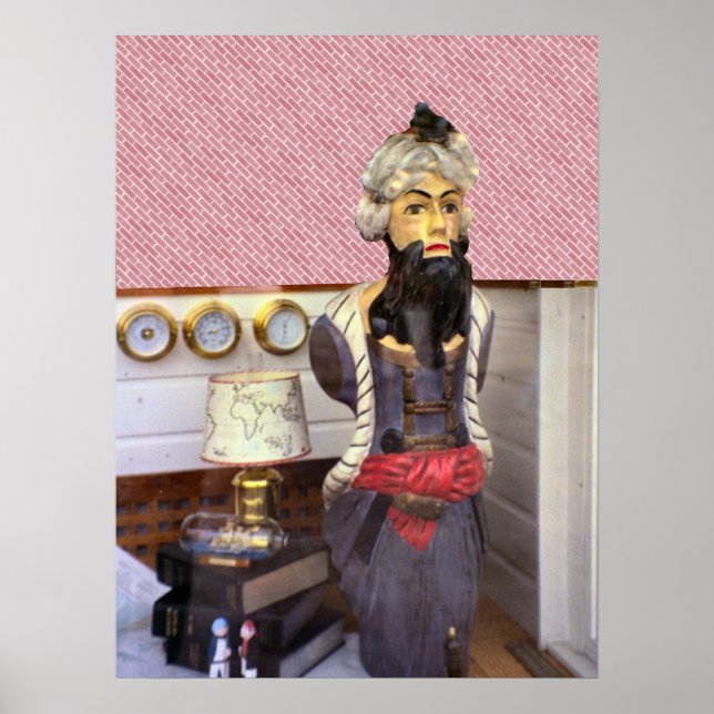 Poster Roterdão, cabeça dos navios do século XIX (Frente)