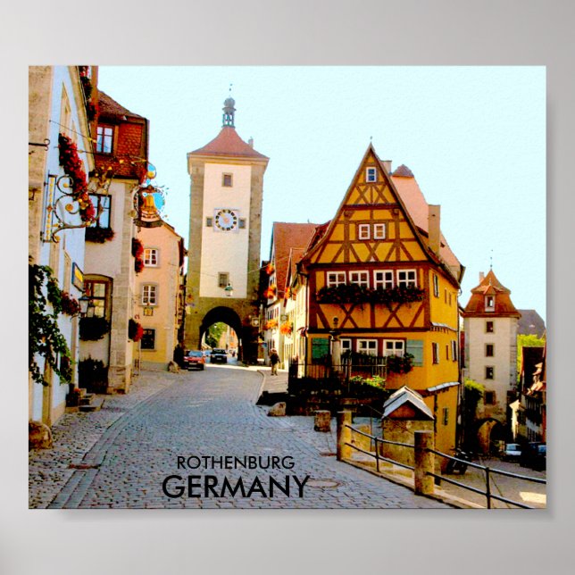 POSTER ROTHENBURG, ALEMANHA (Frente)