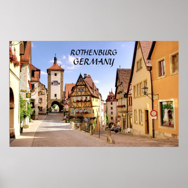 POSTER ROTHENBURG, ALEMANHA (Frente)