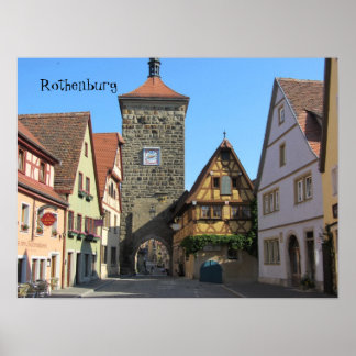 Poster Rothenburg, Germany