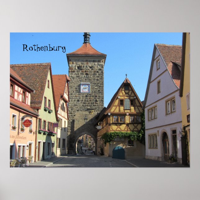 Poster Rothenburg, Germany (Frente)