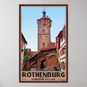 Pôster Rothenburg od Tauber - Klingentor