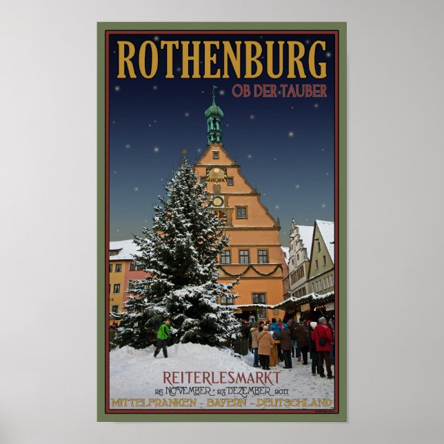 Poster Rothenburg Reiterlesmarkt (Frente)