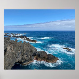 Poster Rotsen in zee