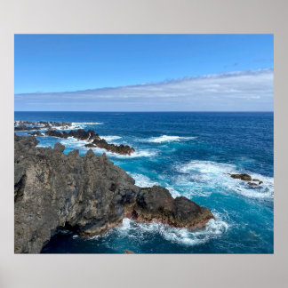 Poster Rotsen in zee