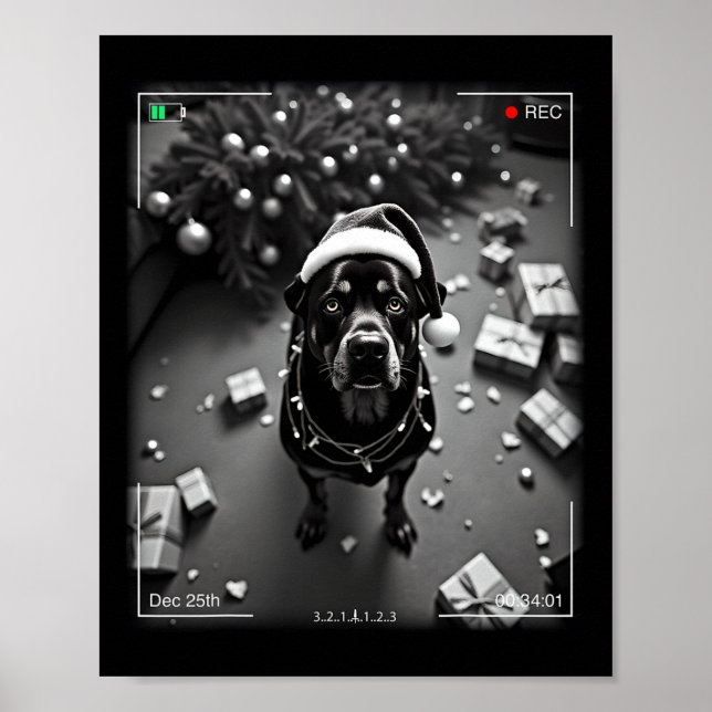 Poster Rottweiler de Natal Flagrado pela Câmera  (Frente)
