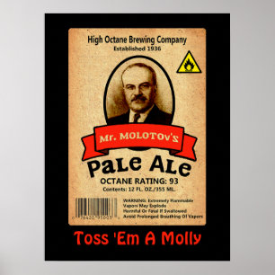 Poster Rótulo de Ale Pale do Sr. Molotov