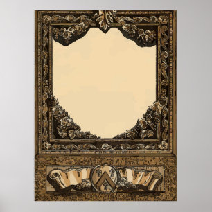 Pôster Rótulo Vinho Antigo Adicionar Texto