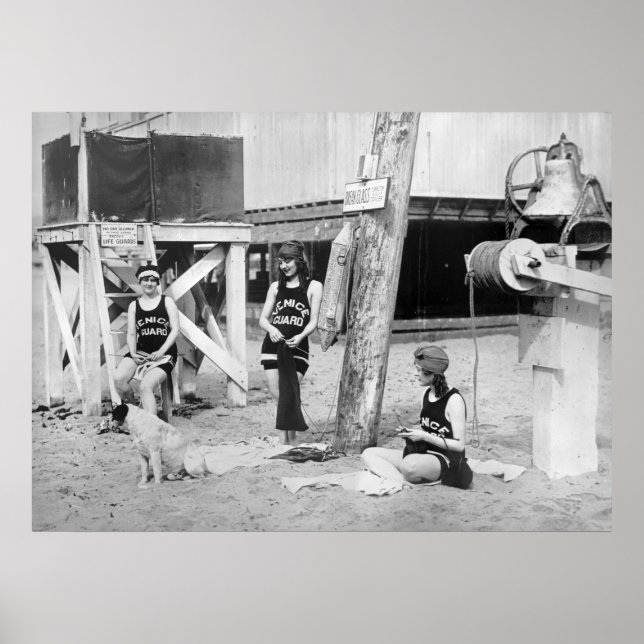 Pôster Roubando salva-vidas, início dos anos 1900 (Frente)