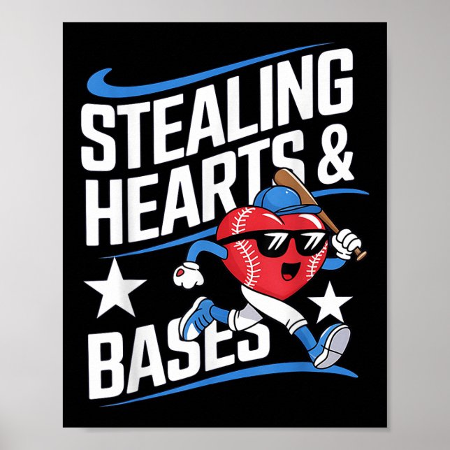 Poster Roubar Corações e Bases Dia do Namorados de Baseba (Frente)