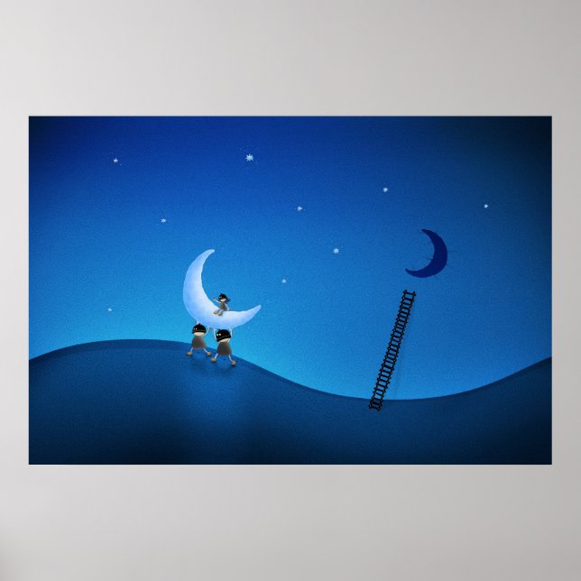 Pôster Roubaram A Lua (Versão 2008) (Frente)