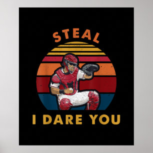 Poster Roube-Me, Ousava-Te Engraçado Jogador De Beisebol