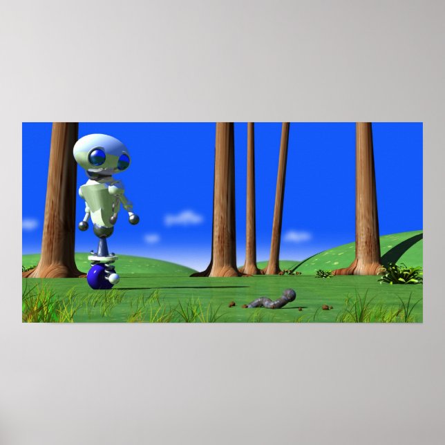 PÔSTER ROUBO ASSISTINDO UM WORM (Frente)