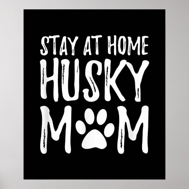 Poster Rouco para ficar em casa | Engraçado Dog Mãe Prese (Frente)