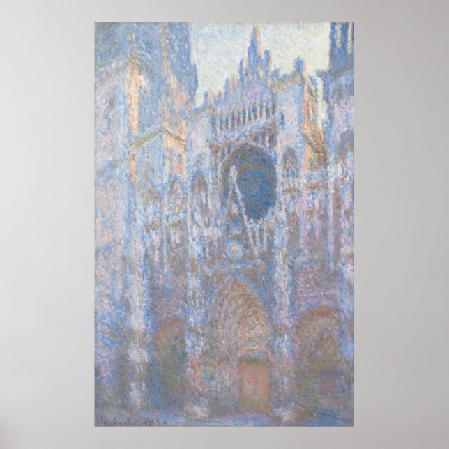 Poster Rouen Cathedral West Facade por Claude Monet (Frente)
