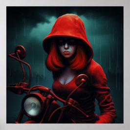 Poster Rouge et Rock'n'Roll