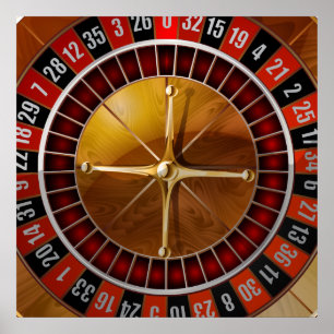 Poster Roulette Wheel