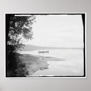 Poster Round Lake, Adirondacks, Nova Iorque, Canoagem