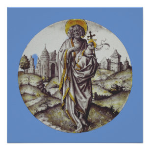 Pôster Roundel com o Santo John The Baptist