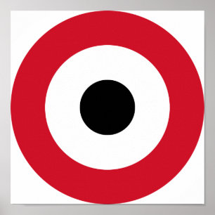 Pôster Roundel da Força Aérea do Egito