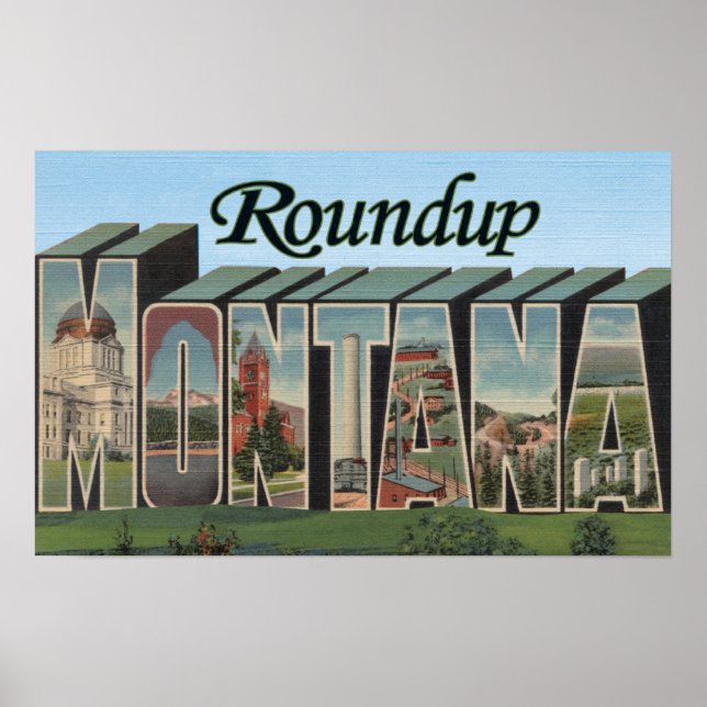 Pôster Roundup, Montana (Frente)