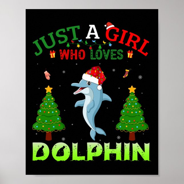 Poster Roupa Combinada de Natal Just A Girl Who Lov (Frente)