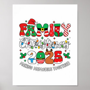 Poster Roupa Combinante de Natal da Família 2025 Esquadrã