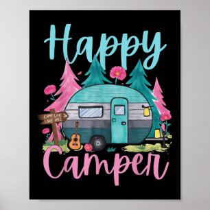Poster Roupa de acampamento engraçada feliz para trailer