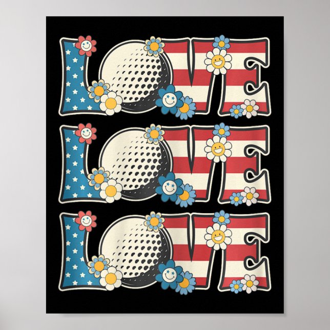 Poster Roupa de Amante de Golfe Mulheres Adolescentes Cri (Frente)