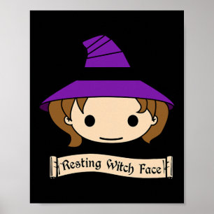 Poster Roupa de Bruxa Descansada de Halloween