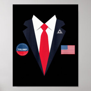 Poster Roupa de Halloween engraçada do Trump para criança