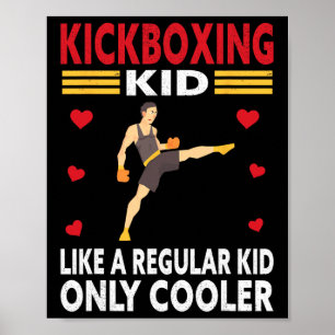 Poster Roupa de Kickboxer de Criança Engraçada - Criança