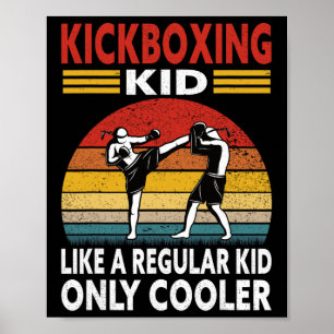 Poster Roupa de Kickboxer Infantil Engraçado - Kickboxing