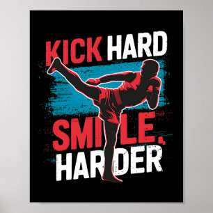 Poster Roupa de Kickboxing Muay Thai Savate Sanda Kickbox