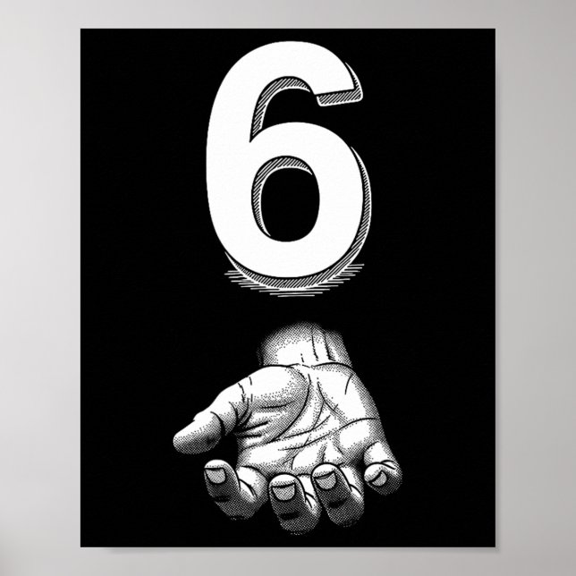 Poster Roupa de meme engraçado número 6 correspondente 67 (Frente)