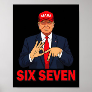Poster Roupa de Meme Engraçado Trump 67 Seis Sete Natal