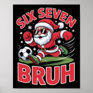 Poster Roupa de Natal engraçada 67 Meme Bruh Futebol Papa