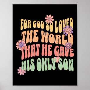 Poster Roupa de Natal Para Deus Tão Amado O Mundo Que