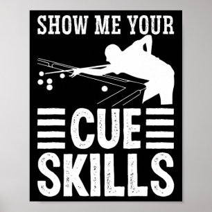 Poster Roupa De Snooker Para Adultos Mostre-Me Suas Habil