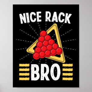 Poster Roupa De Snooker Para Rack Adulto Belo, Piscina Bi