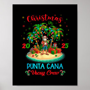 Poster Roupa de viagem de cruzeiro de Natal em Punta Cana