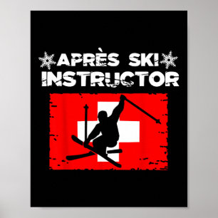 Poster Roupa Divertida de Festa para Instrutor de Après S