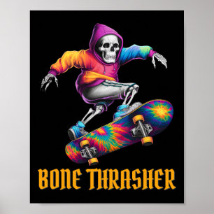 Poster Roupa do Skeleton do Halloween