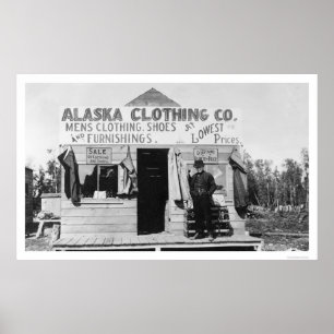 Poster Roupa em Anchorage, Alaska 1915