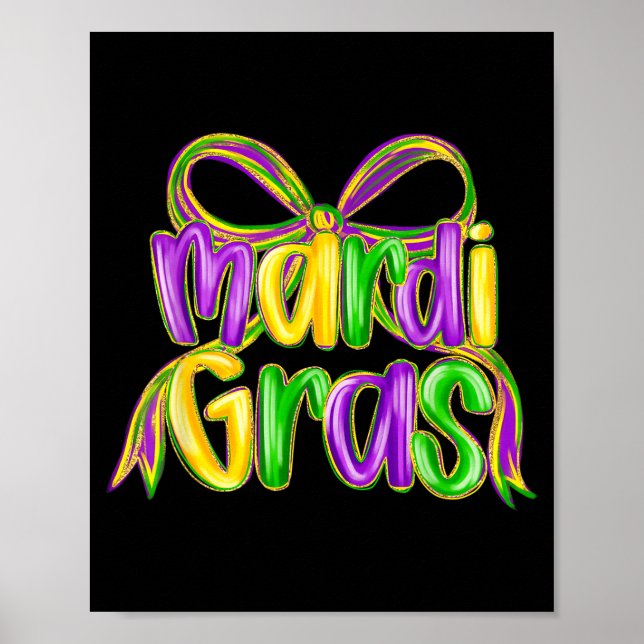 Poster Roupa engraçada para desfile de Mardi Gras Chapéu  (Frente)