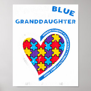 Poster Roupa Quebra-Cabeça Azul Para Netas Conscientizaçã