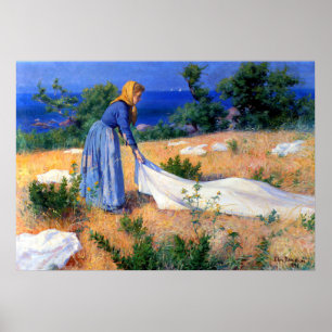 Poster Roupa Secando Elin Danielson-Gambogi 1896