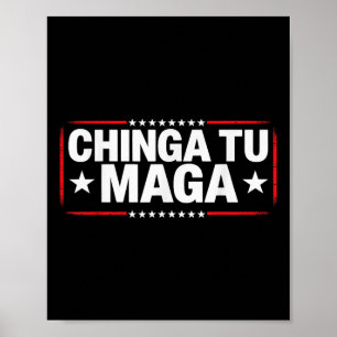 Poster Roupas Anti-Protesto Declaração Chinga Tu